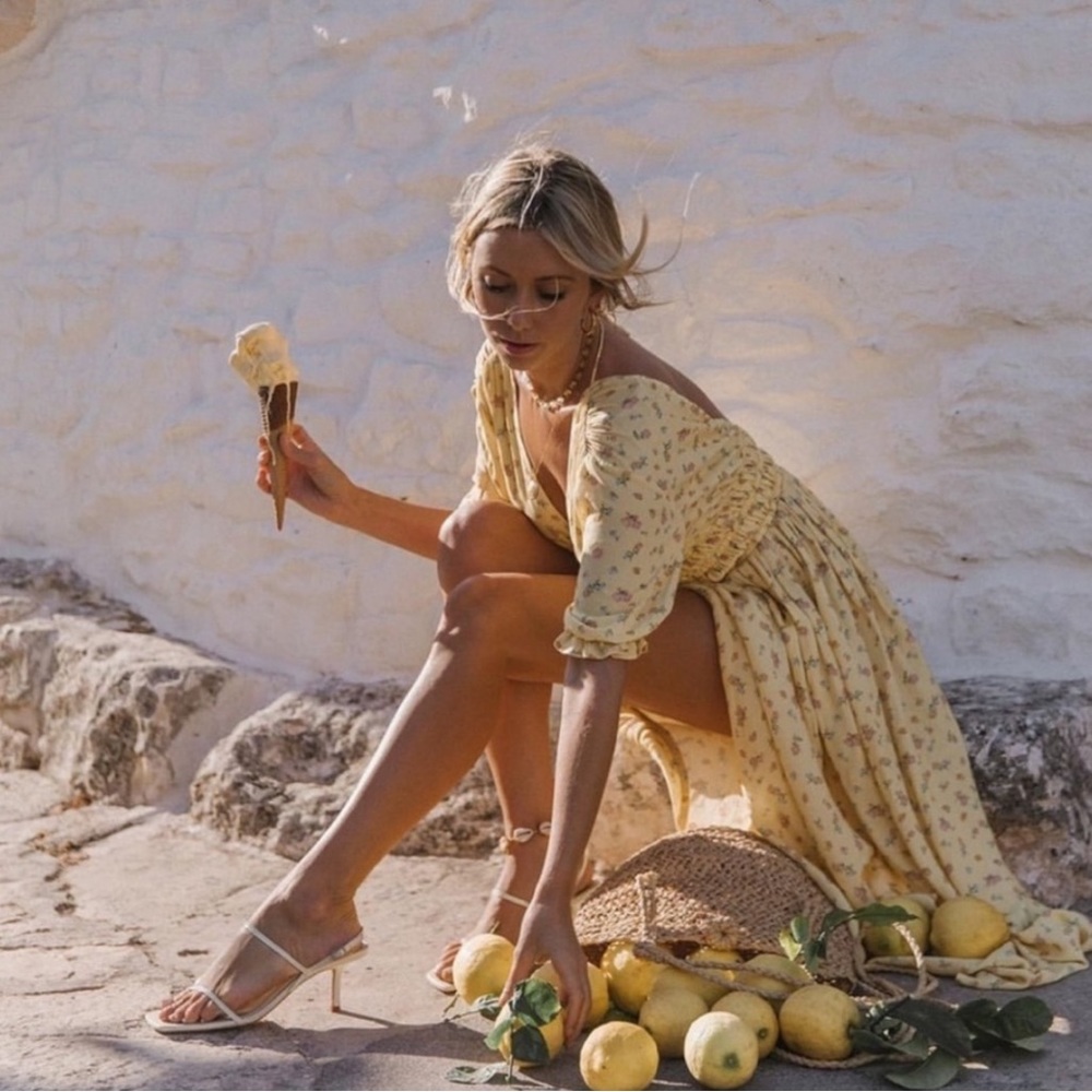 Spell and the Gypsy Ditsy Dress in lemonade